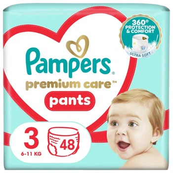 Подгузники Pampers Premium Care Pants Midi Размер 3 (6-11 кг) 48 шт (8001090759795) (22550)