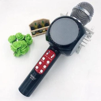 Беспроводной bluetooth микрофон караоке WSTER WS-1816 Black