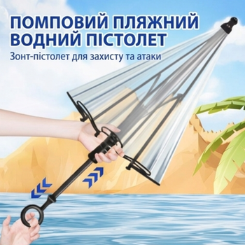 Зонт-пистолет многофункциональный, с распылением воды и защитой от дождя