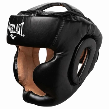 Шлем боксерский закрытый с усиленной защитой макушки Everlast размер M черный EVF475-M3