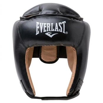 Шлем боксерский открытый с усиленной защитой макушки Everlast размер L черный EVF450-BLL