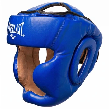 Шлем боксерский закрытый с усиленной защитой макушки Everlast размер L синий EVF475-L2