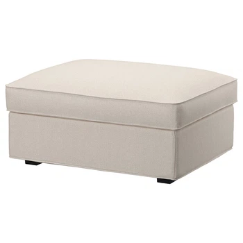 Пуф для ніг з місцем для зберігання, світло-бежевий IKEA KIVIK 594.828.98