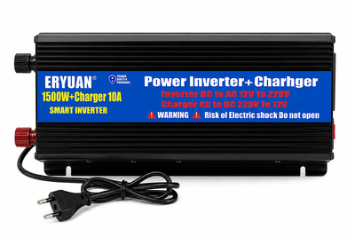 Преобразователь 1500W с зарядным устройством 10A, Инвертор для аккумулятора, дома 57942
