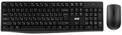 Комплект клавіатура та миша 2E MK390 WL, EN/UK, чорний