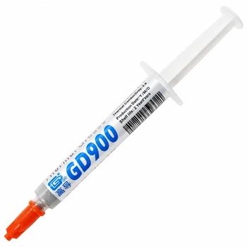 Термопаста для процессоров и видеокарт Thermal Grease GD900 3г в шприце 4.8 Вт/мК