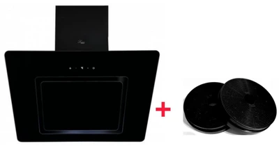 Вытяжка Luxor Laura 1450 Ultra LED RZ BK Gold Barocco + 2-е втягивание испарений с защитными кассетами двигателя, черный