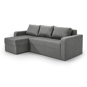 Диван угловой Париж 235×150 см, серый