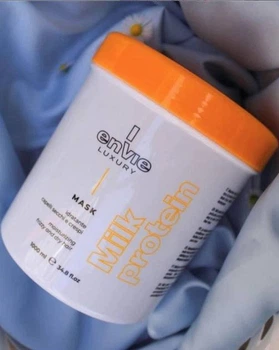 Маска для сухих и вьющихся волос с молочными протеинами luxury milk envie