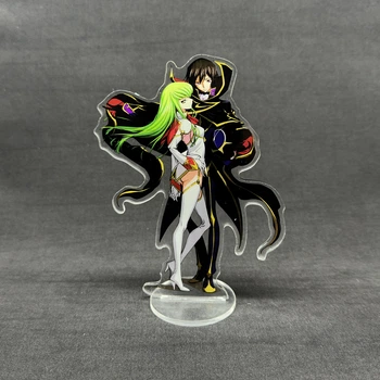 Акриловая коллекционная фигурка Чиби Chibi Code Geass - Код Гиас: Восставший Лелуш C.C. (Си-Си) Лелуш Ламперуж 15 см