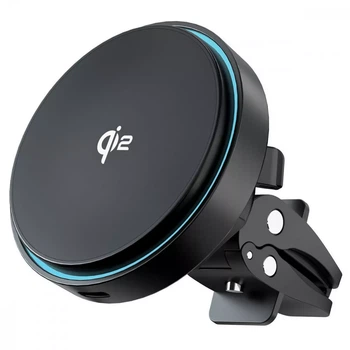 Автомобільний тримач з Бездротовим ЗП Proove Light Circle Qi2 15W black