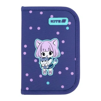 Пенал твердый Kite Be Friends, 1 отдел., 2 отв., с наполнением (K26-622H-3)