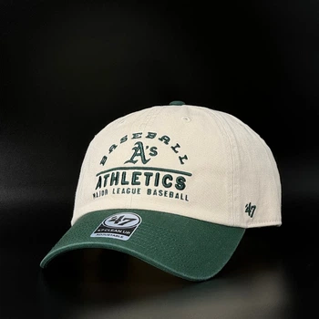 Молочная кепка 47 Brand MLB Athletics Windham CLEAN UP B-WINDH18GWS-NTA