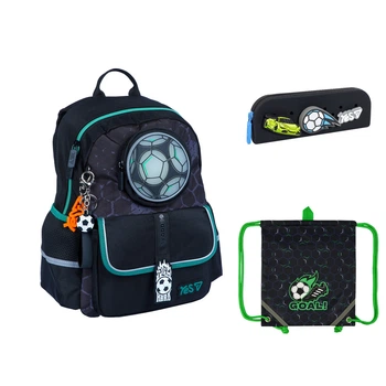 Набір шкільний рюкзак + пенал + сумка взуття Yes Football S-104S (550263К1)