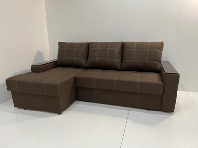 Кутовий диван Неаполь (240 х 150 см) Коричневий