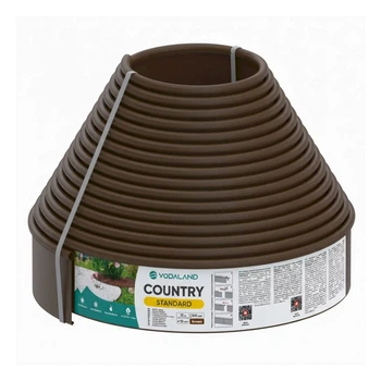 Бордюр газонный Country Standard H100 82952-15-GN 15 м коричневый