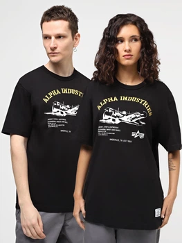 Футболка Alpha Industries 8244561 Чёрный XL ALD343