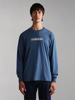 Лонгслів Napapijri 7678357 Блакитний XL NP583