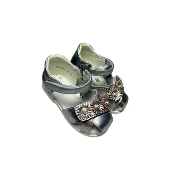 Босоніжки сріблясті закриті Weestep (526-060) 24(р)