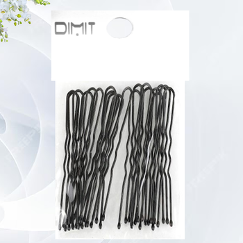 Набір 30 шт класична чорна шпилька для волосся DIMI accessories 7 см