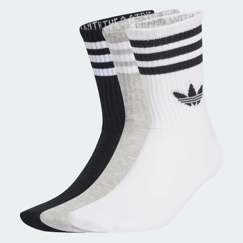 Три пары носков 3-Stripes Crew adidas JV7403 (43-45) белый (4068807903432)