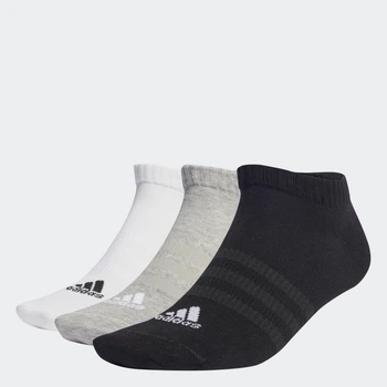 Три пары носков Thin and Light Sportswear Low-Cut adidas IC1337 (31-33) серый (4066746302224)