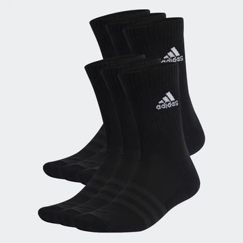 Шесть пар носков Cushioned Sportswear Crew adidas IC1316 (37-39) черный (4066746294437)