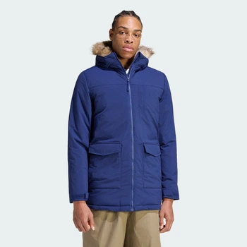 Чоловіча парка Paveric Climawarm Fur adidas JX7748 (2XL) синій (4068811740894)