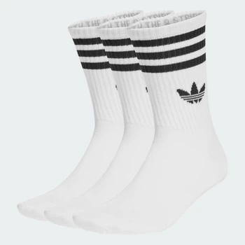 Три пары носков 3-Stripes Crew adidas JV7401 (46-48) белый (4068807907140)