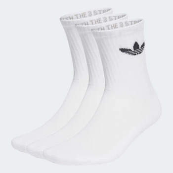 Три пары носков Trefoil Cushion Crew adidas IJ5616 (31-33) белый (4066759849143)