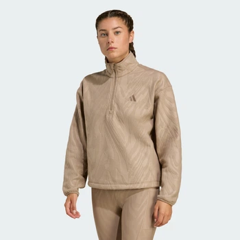 Женская спортивная кофта AOP Polar Fleece adidas JX3122 (XS) коричневый (4068809115475)