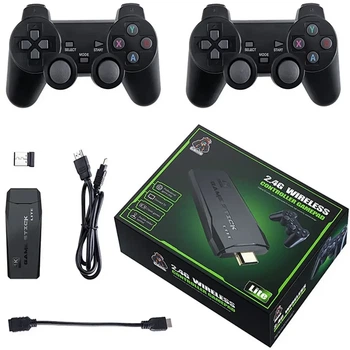 Игровая приставка 64G, два джойстика Game Stick Lite M8 / Игровая консоль для телевизора 21500 игор, уценка