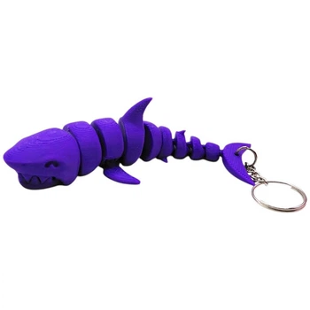 3D Брелоки "FLEXI SHARK / АКУЛА", Keychain, 3D друк OYTOY (298227)