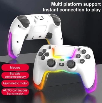 Беспроводной джойстик PS4 gamepad P07 игровой универсальный Gamepad геймпад ios android ПК swich Белый