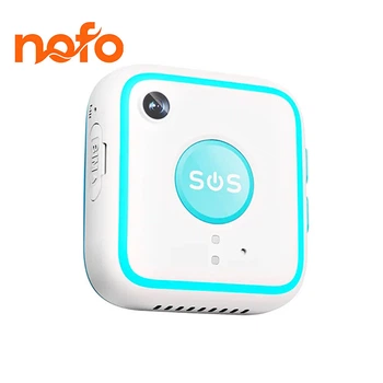 GPS трекер кулон 4G NOFO V28C с камерой и SOS для детей и пожилых, IP67 белый