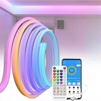 Світлодіодна стрічка 10 мз пультом та керуванням через додаток LED Neon RGB USB