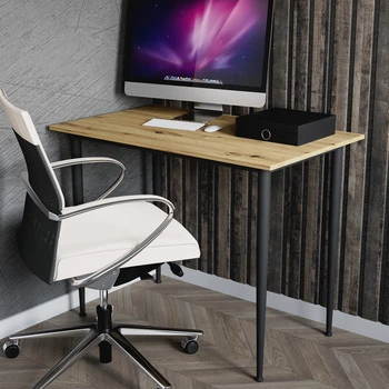 Стол универсальный Prime Ferrum-decor 750x1000x600 Черный металл ДСП Дуб Артизан 16 мм (PRAIM06)