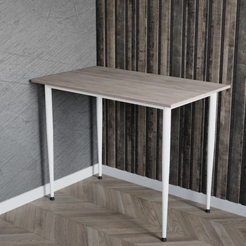 Стол универсальный Prime Ferrum-decor 750x1000x600 Белый металл ДСП Дуб Кремона Канолло 16 мм (PRAIME03)