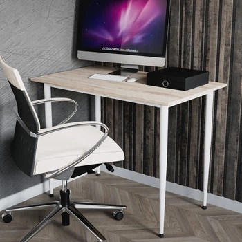Стіл універсальний Prime Ferrum-decor 750x1200x600 Білий метал ДСП Дуб Сан-Марино 16 мм (PRAIME12)