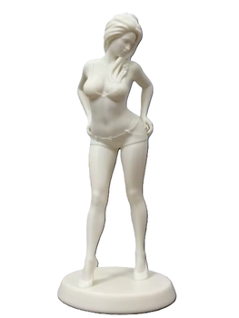 Фігурка DIY не розфарбована Curvy Buttocks Ample Breasts European American Female Модель Іграшка 11-12 см