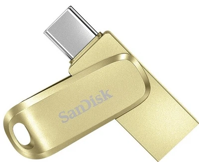 Флеш-память USB SanDisk DDC4 128GB Type-C USB 3.2 Gold