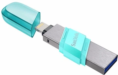 Флеш-память USB SanDisk 128GB Lightning USB 3.0 Green