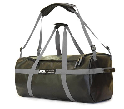 Сумка-рюкзак Travel Extreme TEZA XL водонепроникна PVC сіра 75х29х32 см