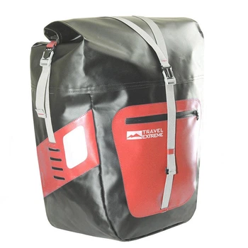 Велобаул Travel Extreme Thunder 27L водонепроницаемый рол-топ для велосипеда красный