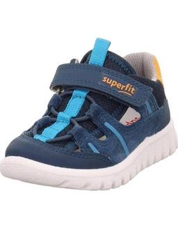 Детские лёгкие кожаные кроссовки Superfit Sport 21 р синие