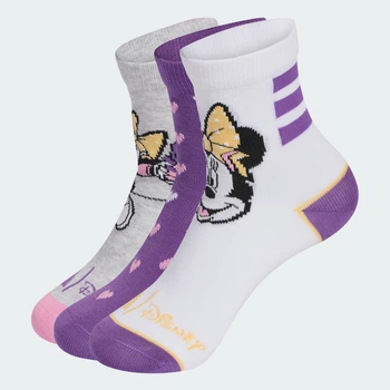 Детские три пары носков ADIDAS DISNEY MINNIE MOUSE adidas KA9878 (22-24) белый (4068817018805)