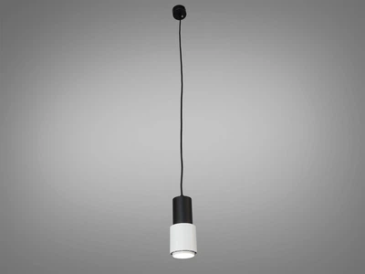 Подвесной светильник туба Diasha белый и черный GU10 для кафе и офиса QY-H1129W+B-M