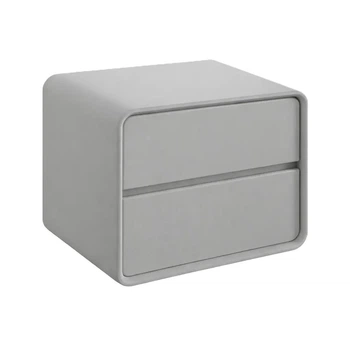 Приліжкова тумба RIAS P328 з двома ящиками 40x40x47 см Light Grey (3_08164)