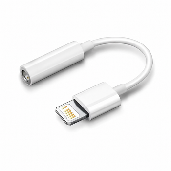 Адаптер Apple Lightning для навушників, мікрофона — Міні Джек 3.5 мм. Перехідник AUX — IPhone