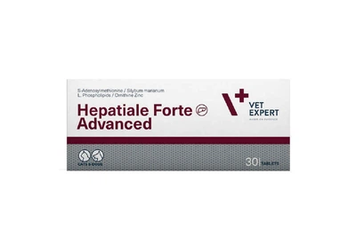Таблетки для собак и кошек Hepatiale Forte Advanced для поддержания функций печени №30 VetExpert